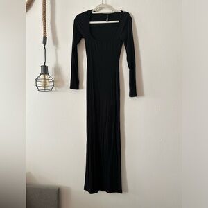 Black skims dress